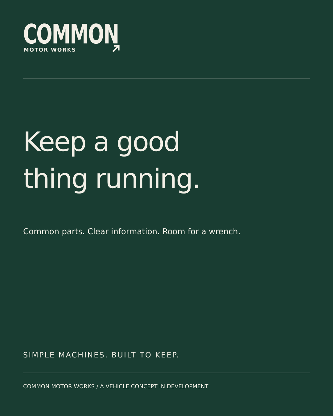 Long-term ownership campaign: Keep a good thing running